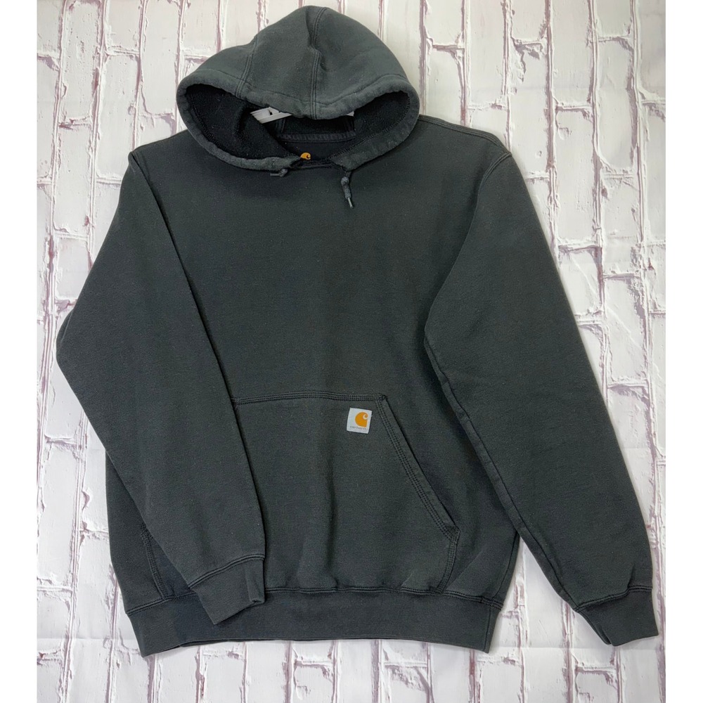 Carhartt Hoodie Black K121 Original Fit Midweight Workwear Pullover Casual Men L